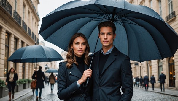 Découvrez l'élégance des parapluies haut de gamme élégants
